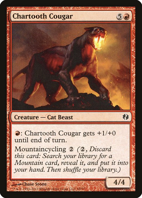 Chartooth Cougar (59) [Duel Decks: Venser vs. Koth]