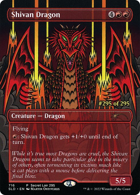 Shivan Dragon (716) [Secret Lair Drop] [Borderless]