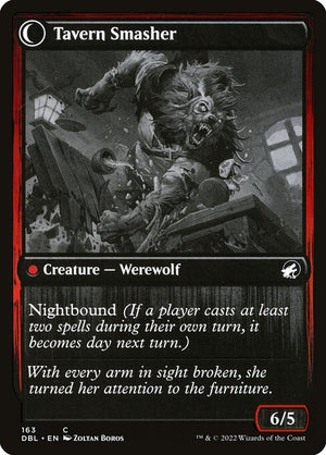 Tavern Ruffian // Tavern Smasher (163) [Innistrad: Double Feature] Reverse