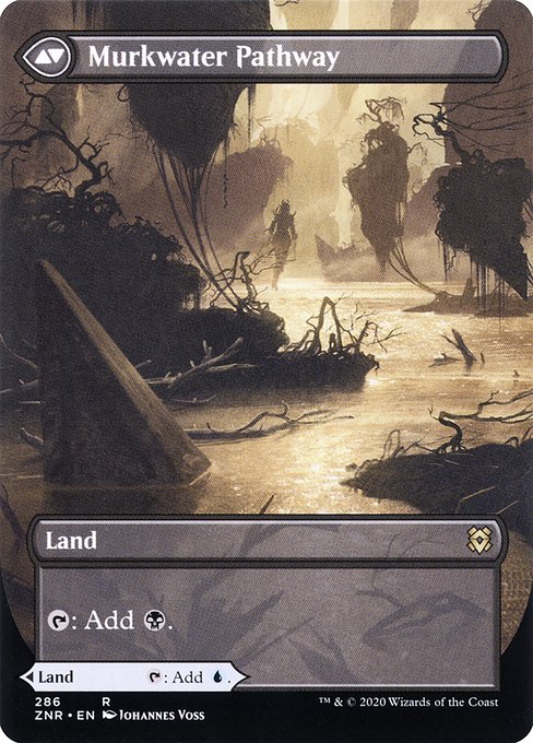 Clearwater Pathway // Murkwater Pathway (286) [Zendikar Rising] [Borderless]