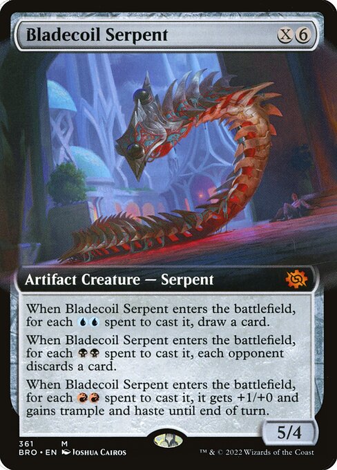 Bladecoil Serpent (361) [The Brothers' War] [Extended Art]