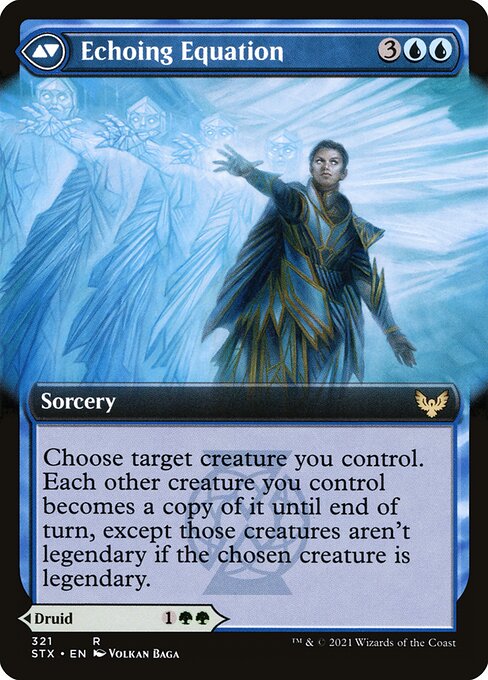 Augmenter Pugilist // Echoing Equation (321) [Strixhaven: School of Mages] [Extended Art]