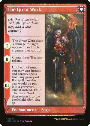 Urabrask // The Great Work (341) [March of the Machine] [Borderless] Reverse