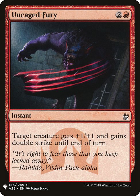 Uncaged Fury (A25-155) [The List]