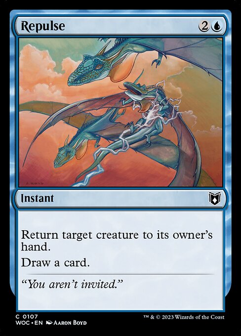 Repulse (107) [Wilds of Eldraine Commander]