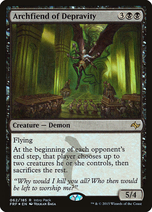 Archfiend of Depravity (62) [Fate Reforged Promos]