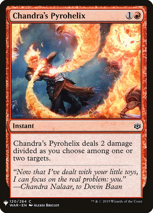 Chandra's Pyrohelix (WAR-120) [The List]