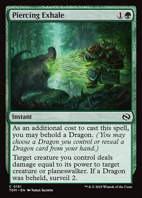 Piercing Exhale (151) [Tarkir: Dragonstorm]
