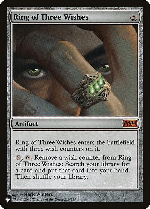 Ring of Three Wishes (M14-216) [The List]
