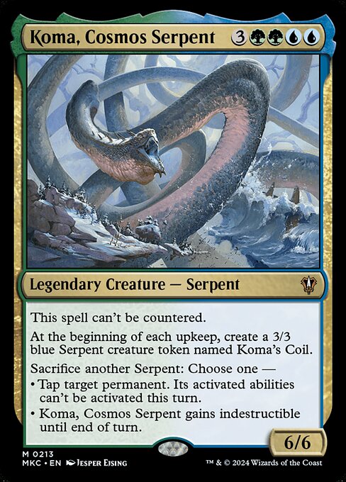 Koma, Cosmos Serpent (213) [Murders at Karlov Manor Commander]