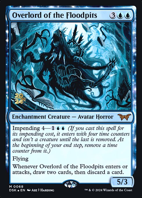 Overlord of the Floodpits (68s) [Duskmourn: House of Horror Promos]