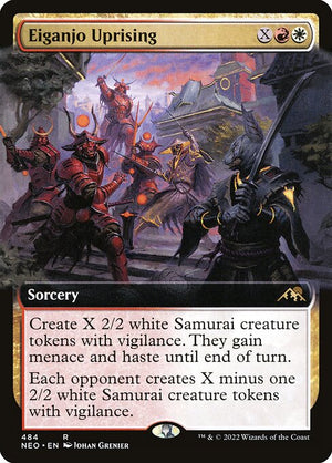 Eiganjo Uprising (484) [Kamigawa: Neon Dynasty] [Extended Art]