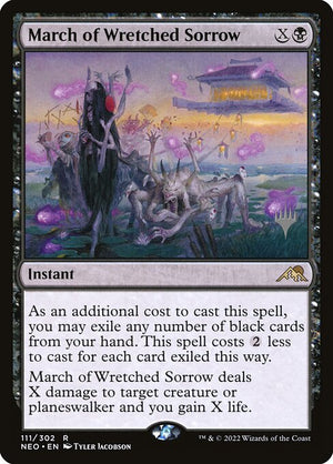 March of Wretched Sorrow (111p) [Kamigawa: Neon Dynasty Promos]