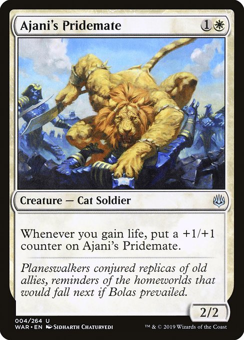 Ajani's Pridemate (4) [War of the Spark]