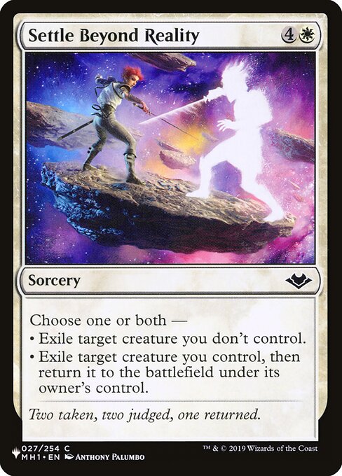 Settle Beyond Reality (MH1-27) [The List]