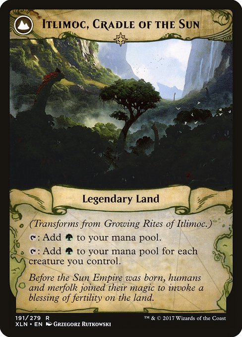 Growing Rites of Itlimoc // Itlimoc, Cradle of the Sun (191) [Ixalan]