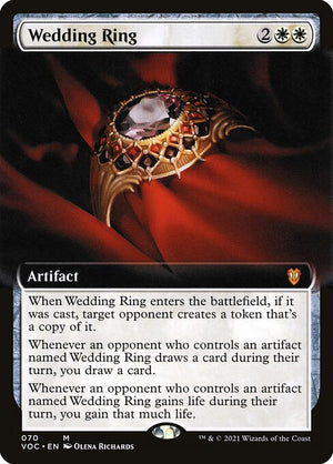Wedding Ring (70) [Crimson Vow Commander] [Extended Art]