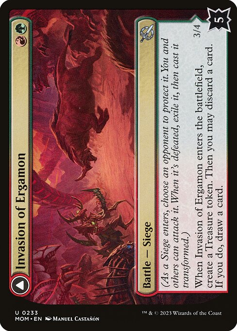 Invasion of Ergamon // Truga Cliffcharger (233) [March of the Machine]