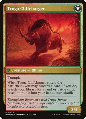 Invasion of Ergamon // Truga Cliffcharger (233) [March of the Machine] Reverse