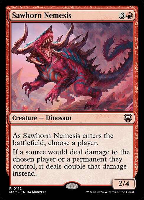 Sawhorn Nemesis (112) [Modern Horizons 3 Commander]