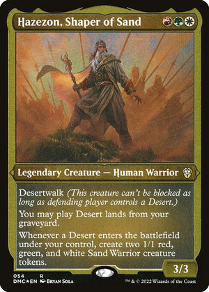 Hazezon, Shaper of Sand (54) [Dominaria United Commander]