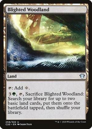 Blighted Woodland (258) [Commander 2020]