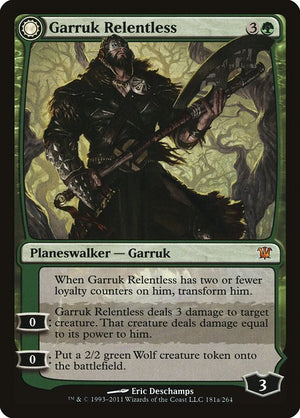Garruk Relentless // Garruk, the Veil-Cursed (181) [Innistrad]