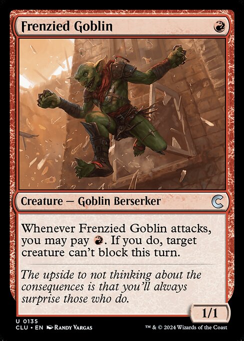 Frenzied Goblin (135) [Ravnica: Clue Edition]