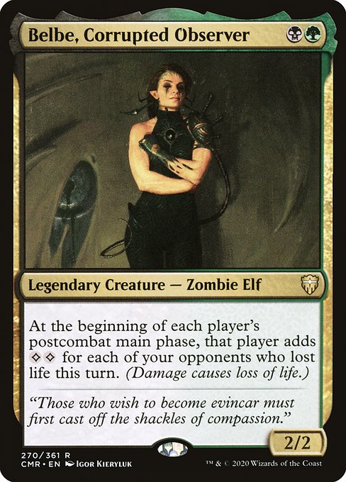 Belbe, Corrupted Observer (270) [Commander Legends]