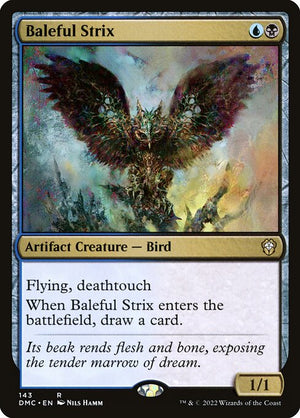 Baleful Strix (143) [Dominaria United Commander]