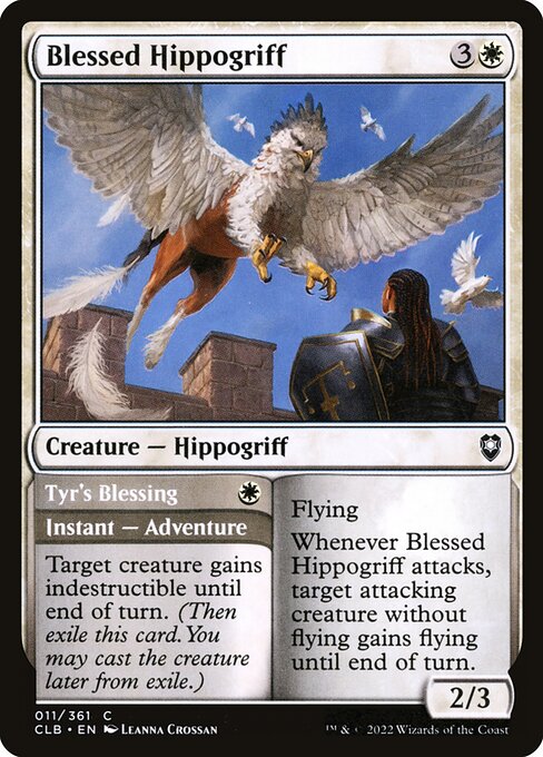 Blessed Hippogriff // Tyr's Blessing (11) [Commander Legends: Battle for Baldur's Gate]