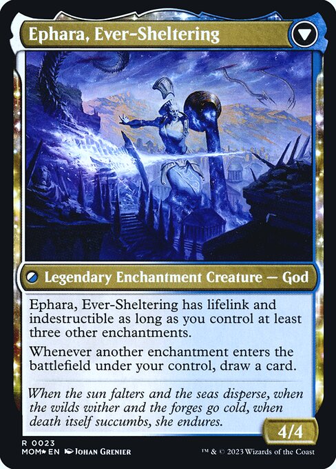 Invasion of Theros // Ephara, Ever-Sheltering (23s) [March of the Machine Promos] Reverse