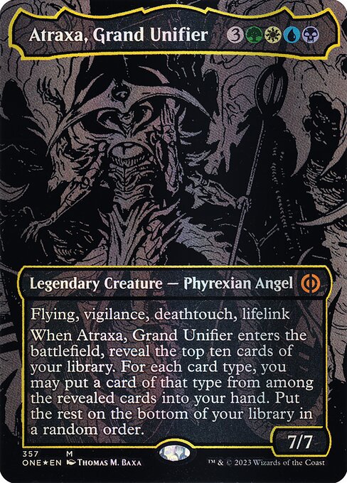 Atraxa, Grand Unifier (357) [Phyrexia: All Will Be One] [Borderless]