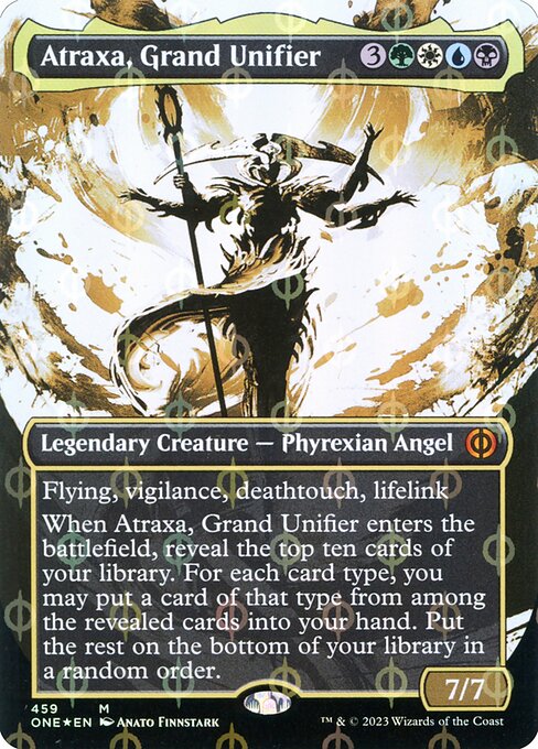Atraxa, Grand Unifier (459) [Phyrexia: All Will Be One] [Showcase, Borderless]