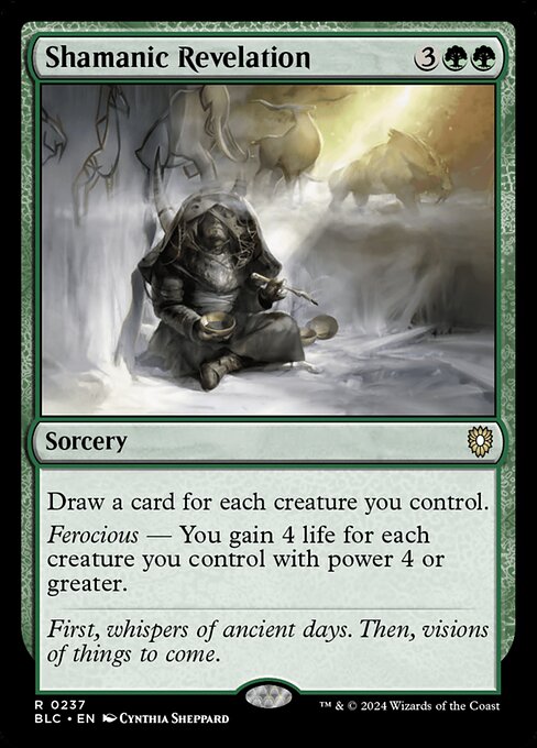Shamanic Revelation (237) [Bloomburrow Commander]