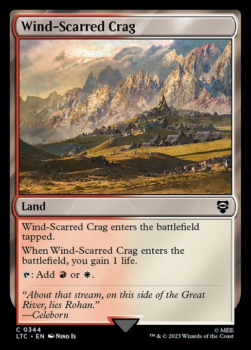 Wind-Scarred Crag (344) [Tales of Middle-earth Commander]