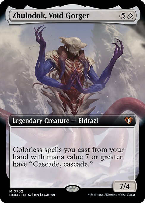 Zhulodok, Void Gorger (752) [Commander Masters] [Extended Art]
