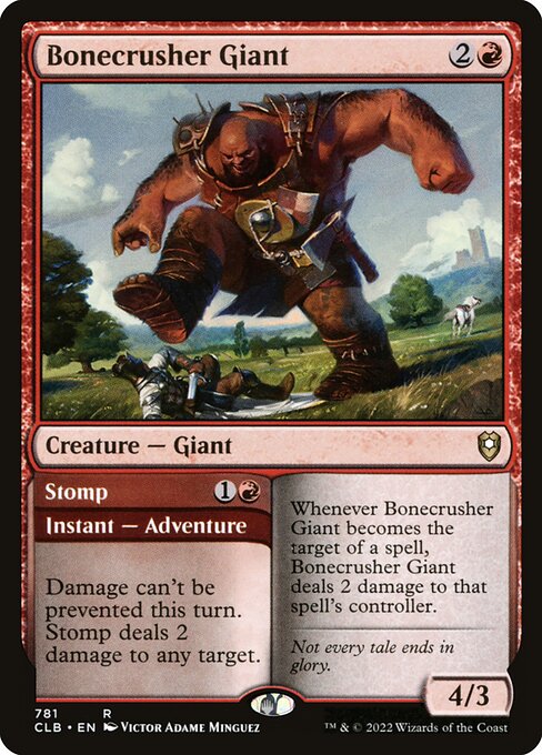 Bonecrusher Giant // Stomp (781) [Commander Legends: Battle for Baldur's Gate]