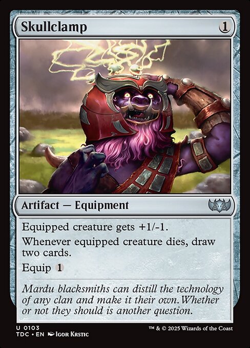 Skullclamp (103) [Tarkir: Dragonstorm Commander]