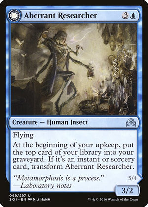Aberrant Researcher // Perfected Form (49) [Shadows over Innistrad]