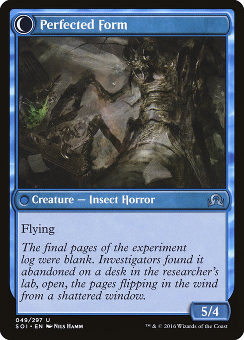 Aberrant Researcher // Perfected Form (49) [Shadows over Innistrad]