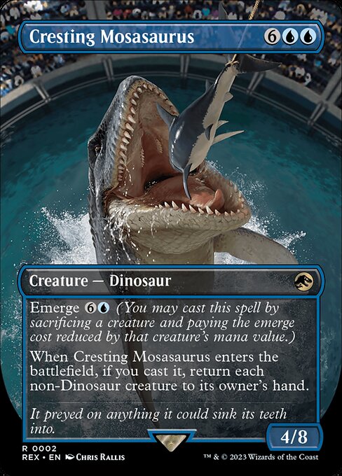 Cresting Mosasaurus (2) [Jurassic World Collection] [Borderless]