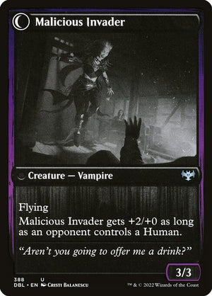 Innocent Traveler // Malicious Invader (388) [Innistrad: Double Feature] Reverse