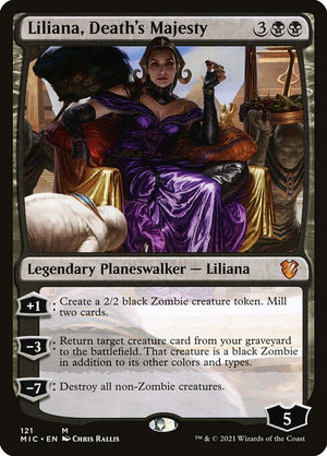 Liliana, Death's Majesty (121) [Midnight Hunt Commander]