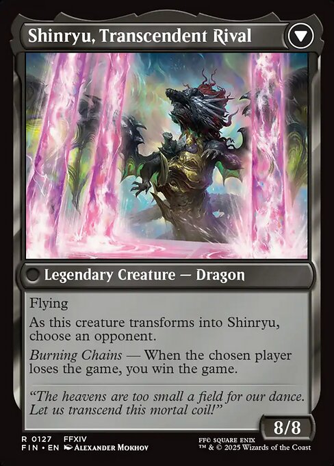 Zenos yae Galvus // Shinryu, Transcendent Rival (127) [Final Fantasy] Reverse