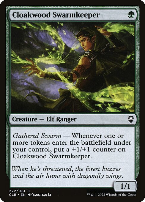 Cloakwood Swarmkeeper (222) [Commander Legends: Battle for Baldur's Gate]