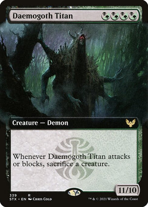 Daemogoth Titan (339) [Strixhaven: School of Mages] [Extended Art]