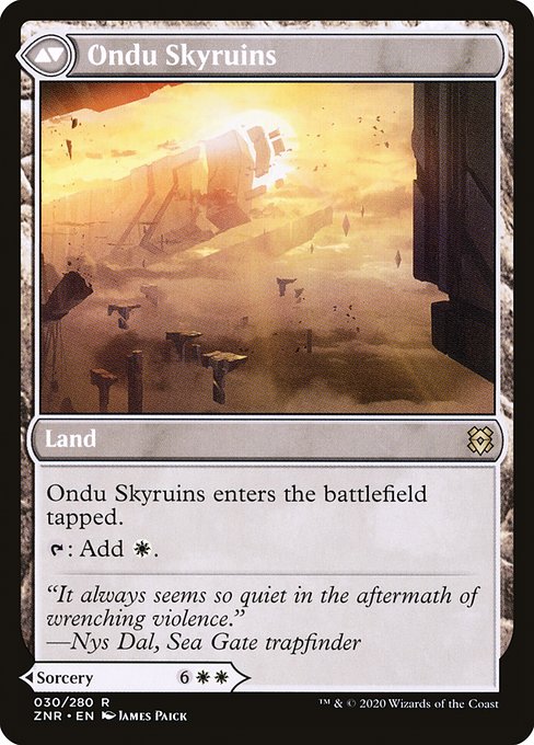 Ondu Inversion // Ondu Skyruins (30) [Zendikar Rising] Reverse