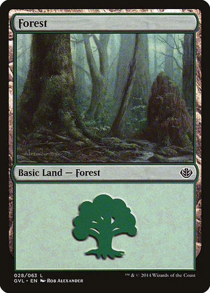 Forest (28) [Duel Decks Anthology: Garruk vs. Liliana]