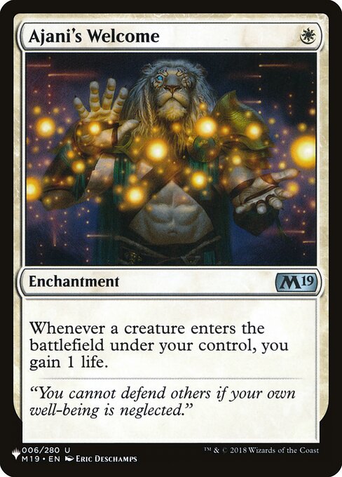 Ajani's Welcome (M19-6) [The List]